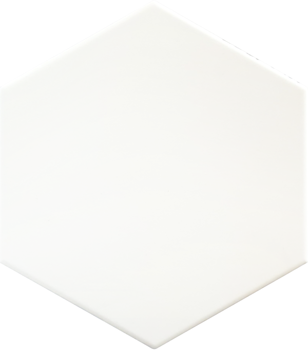 White - Flamingo HEXAGON TILE (150x173mm)