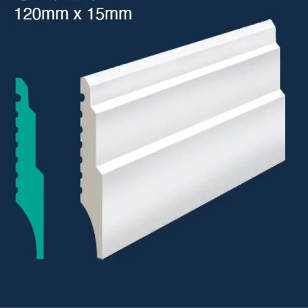 Skirting - 3012W (120 x 15 x 2700mm)