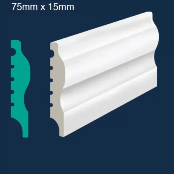Skirting - EFECOW (75 x 16 x 2700mm)
