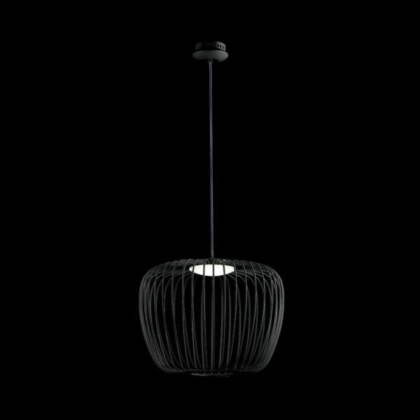 K-LED-518S/BL - Small Black Apple Pendant
